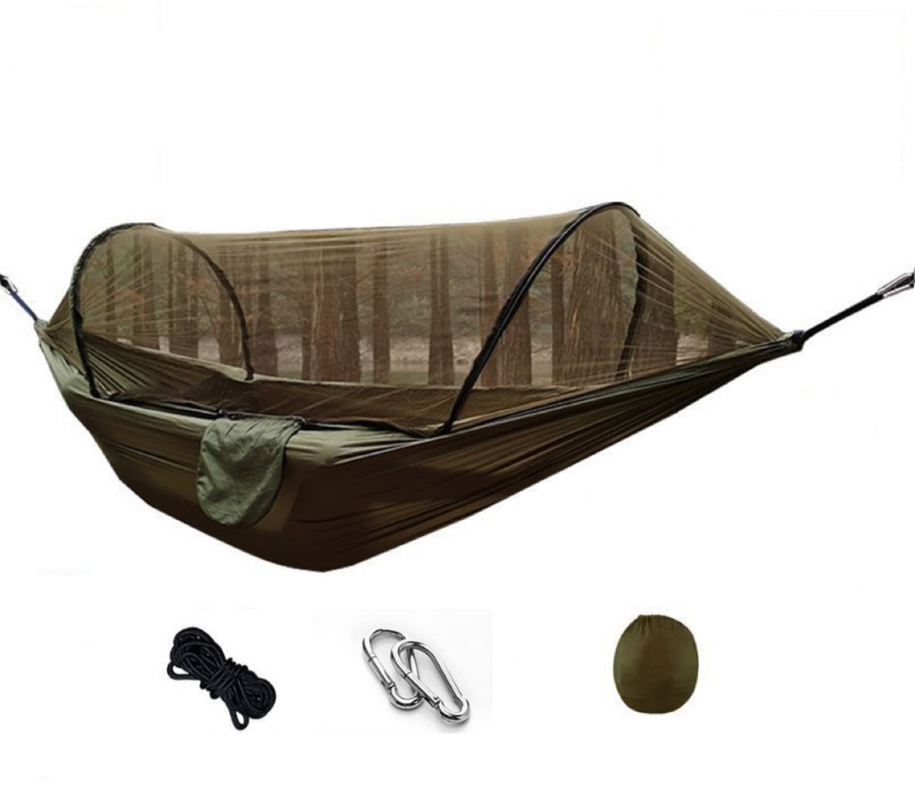 Nomaterra Hängematte | Mit Moskitonetz & Tarp