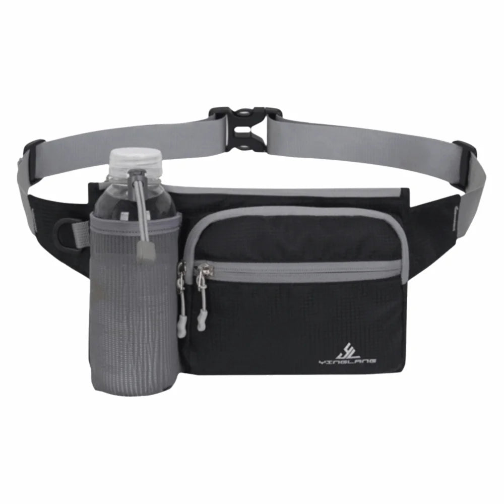 Umwandelbare Hüft-/Brusttasche | Wasserdichtes Oxford-Material | Handytasche & Flaschenhalter | Reisesize