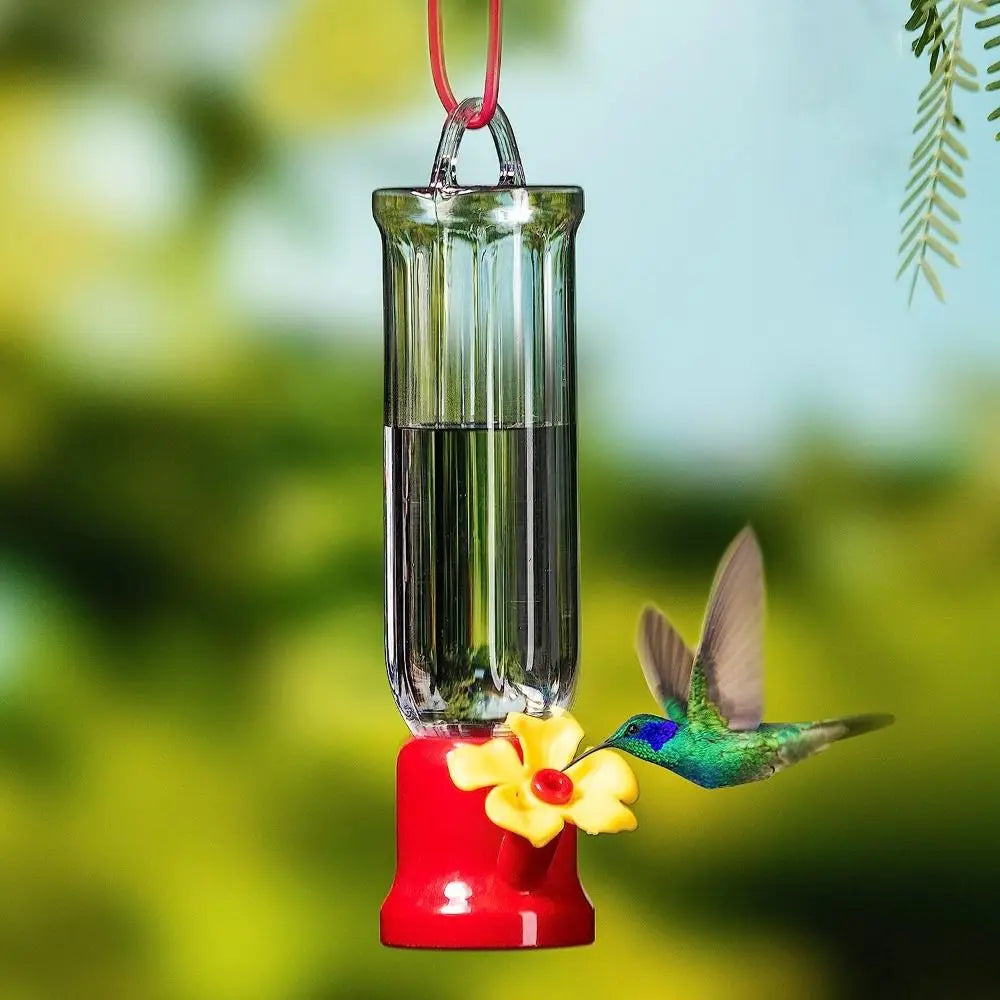 Kolibri-Futterspender | Transparent & Abnehmbar | Leicht & Langlebig | Zum Aufhängen im Freien