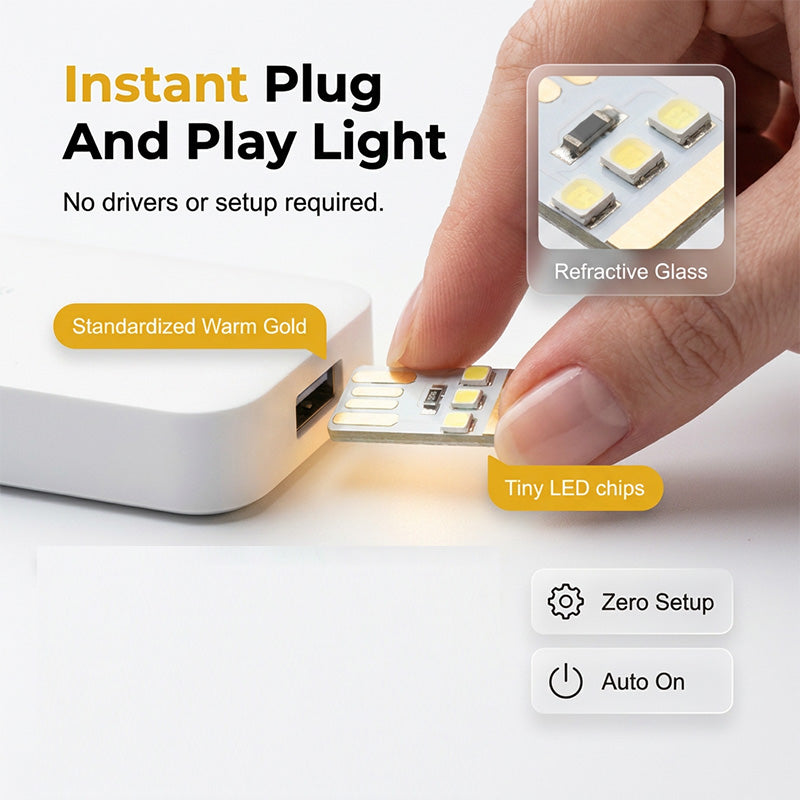 2+3 GRATIS | NightyFlair – Taschenlampe mit USB-Anschluss für sofortige, augenfreundliche Beleuchtung