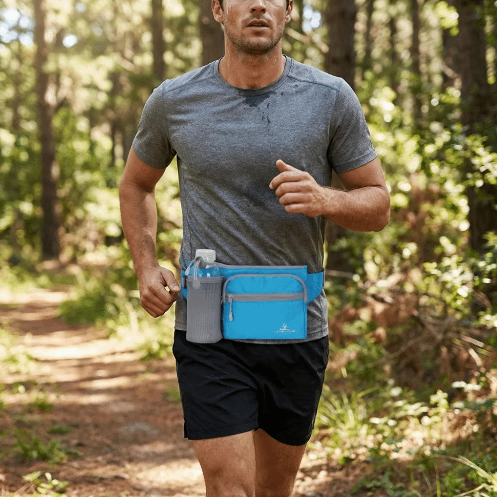 Umwandelbare Hüft-/Brusttasche | Wasserdichtes Oxford-Material | Handytasche & Flaschenhalter | Reisesize