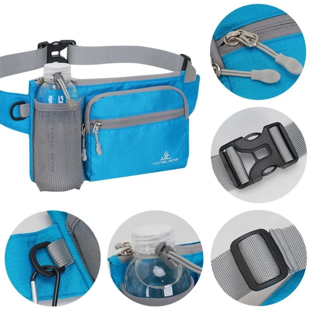 Umwandelbare Hüft-/Brusttasche | Wasserdichtes Oxford-Material | Handytasche & Flaschenhalter | Reisesize