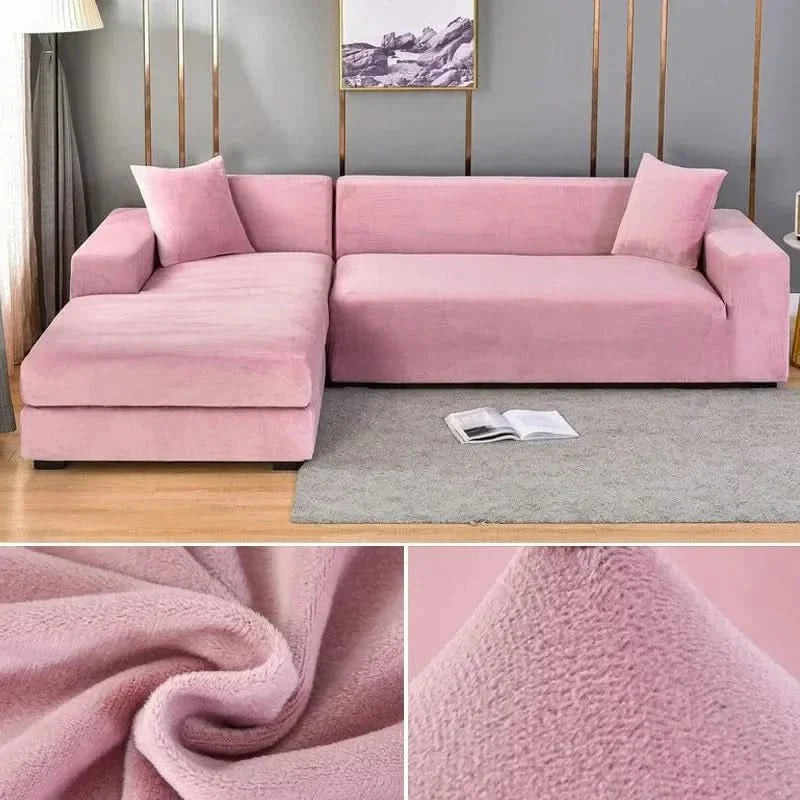 Stretch Sofaüberzug | Weiches Samtgefühl & Maßgeschneiderte Passform | Polyester & Rutschfest