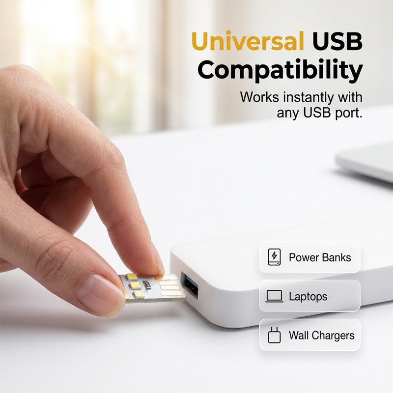 2+3 GRATIS | NightyFlair – Taschenlampe mit USB-Anschluss für sofortige, augenfreundliche Beleuchtung