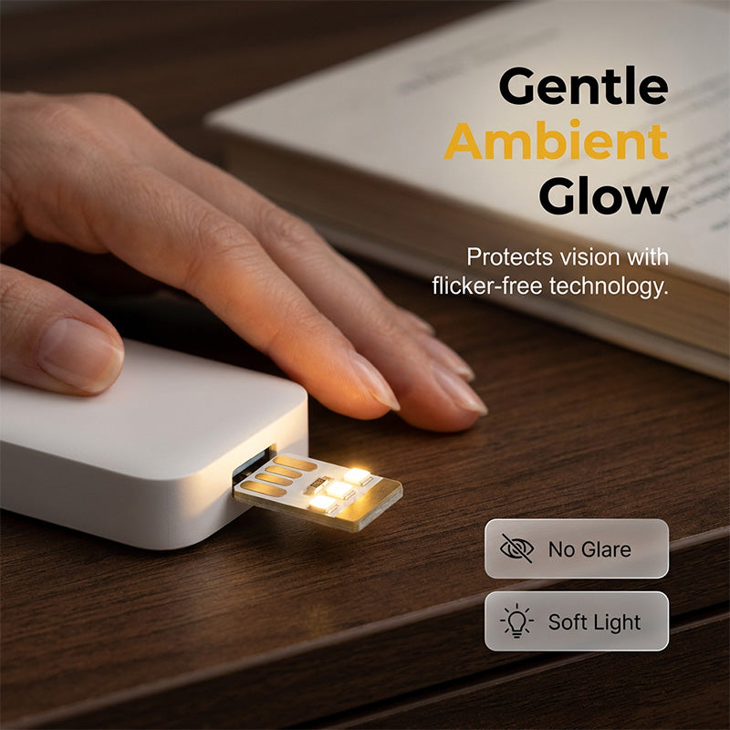 2+3 GRATIS | NightyFlair – Taschenlampe mit USB-Anschluss für sofortige, augenfreundliche Beleuchtung